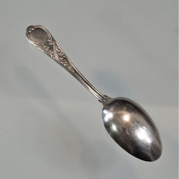 Vintage GES 120 Silverplate Table Spoon Ebel Gustav Solingen Germany  7.25" - Picture 6 of 9